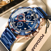 Or Rose - Bleu Royal